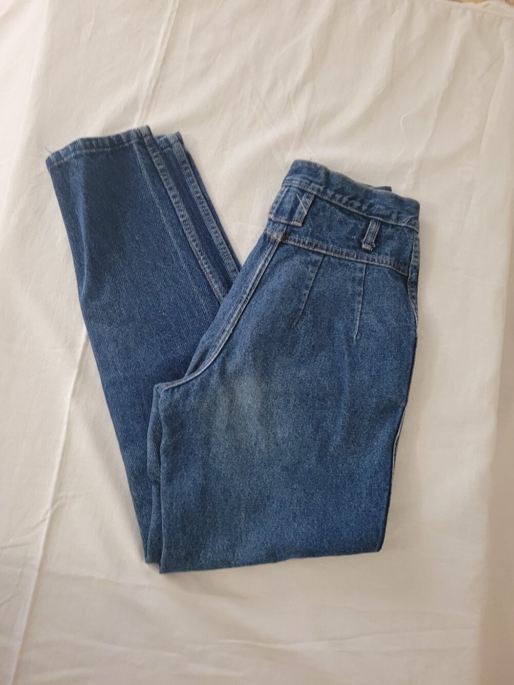 Vintage Blue Jeans Laffs 1980s Skinny Juniors Womens